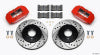 Wilwood DPHA Front Caliper & Rotor Kit Drill Red Honda / Acura w/ 262mm OE Rotor - Wilwood - part 140-12996-DR - TLNS Motorsports