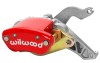 Wilwood Caliper-MC4 Mechanical-L/H - Red w/ Logo 1.19in Piston .81in Disc - Wilwood - part 120-12070-RD - TLNS Motorsports