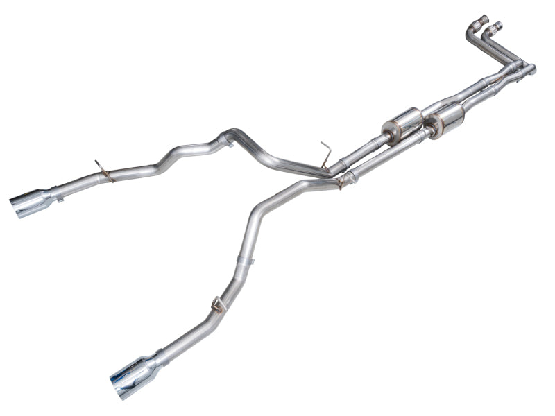 AWE Tuning 2025+ RAM 1500 3.0TT Rebel 0FG Cat-Back Exhaust w/ Chrome Silver Tips - AWE Tuning - part 3015-32531 - TLNS Motorsports