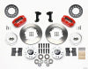 Wilwood Dynapro Dust-Boot Front Kit 11.00in Red 74-80 Pinto/Mustang II Disc Spindle only - Wilwood - part 140-13377-R - TLNS Motorsports