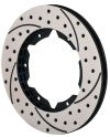 Wilwood Rotor-UL30 Iron LH-SRP BLK Drl 11.00 x .810 - 6 on 6.25in - Wilwood - part 160-7100-BK - TLNS Motorsports