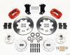 Wilwood Forged Dynalite Front Kit 12.19in Red Heidts Tri -5 2 inch Drop Spindle - Wilwood - part 140-12306-R - TLNS Motorsports