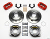 Wilwood Dynapro Low-Profile 11.00in P-Brake Kit - Red Mopar/Dana 2.36in Off w/Snap Ring Bearing - Wilwood - part 140-11395-R - TLNS Motorsports