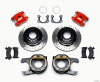 Wilwood D154 P/S P-B Kit Drilled-Red New Big Ford 2.50in Offset - Wilwood - part 140-12209-DR - TLNS Motorsports
