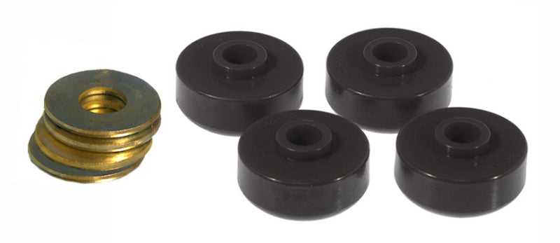 Prothane 84-96 Chevy Corvette Rear Spring Cushions - Black - Prothane