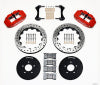 Wilwood Narrow Superlite 6R Front Hat Kit 12.88in Drill Red 1994-2004 Mustang - Wilwood - part 140-9107-DR - TLNS Motorsports