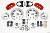 Wilwood Dynapro 6 Front Hub Kit 12.19in Red 37-48 Ford Psgr. Car Spindle - Wilwood - part 140-10739-R - TLNS Motorsports