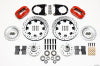 Wilwood Forged Dynalite Front Kit 12.19in Drilled Red 37-48 Ford Psgr. Car Spindle - Wilwood - part 140-8583-DR - TLNS Motorsports