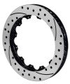 Wilwood Rotor-SV-SRP 72 Iron-LH-BLK-Drill 14.00 x 1.25 - 12 on 8.75in - Wilwood - part 160-8397-BK - TLNS Motorsports