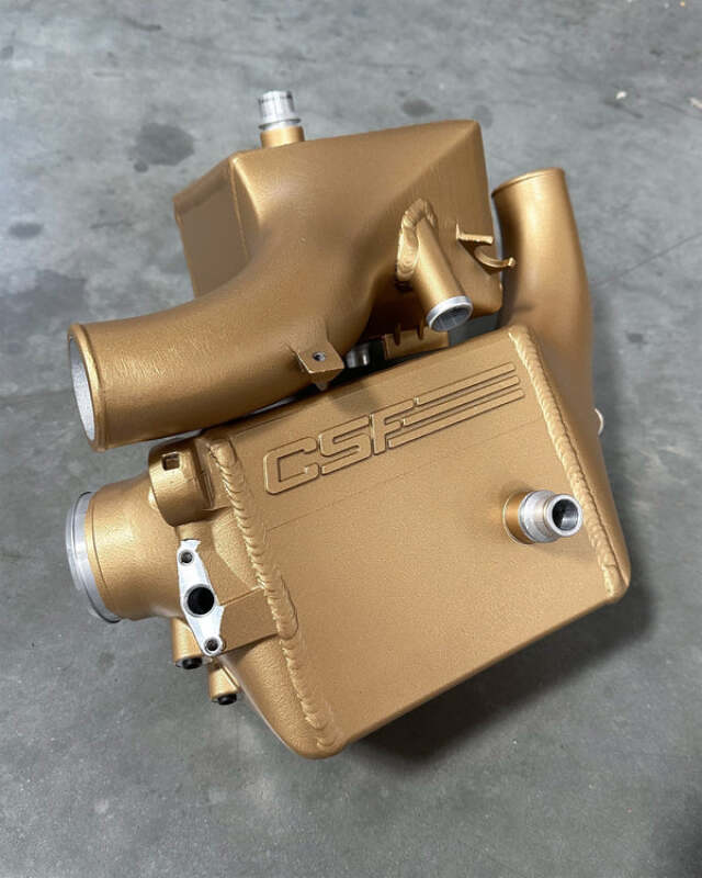 CSF 16-21 BMW M5 (F90) / 17-21 BMW M8 (F91/F92/F93) Twin Charge-Air-Cooler Set - Poly Gold Satin - CSF - part 8178PGS - TLNS Motorsports