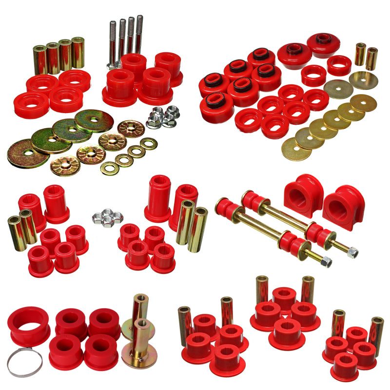 Energy Suspension 07-13 Chevrolet Silverado K1500 Master Set - Red - Energy Suspension - part 3.18136R - TLNS Motorsports
