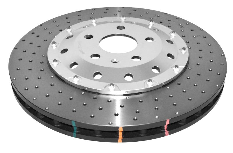 DBA 12-13 Audi TT Quattro RS (370mm Front Rotor) Front 5000 Series Drilled Rotor w/Silver Hat - DBA - part DBA52842SLVXD - TLNS Motorsports