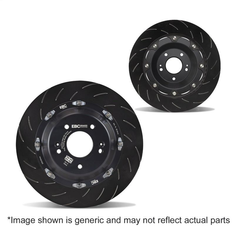 EBC Racing 03-08 Lamborghini Gallardo 5.0L 2 Piece SG Racing Rear Rotors - part SG2F039 - TLNS Motorsports
