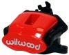Wilwood Caliper-Combination Parking Brake-L/H-Red 41mm piston .81in Disc - Wilwood - part 120-10112-RD - TLNS Motorsports