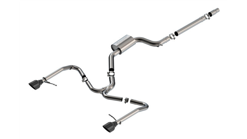 Borla 22-25 Volkswagen Jetta GLI S-type Cat-Back Exhaust w/ 5in Black Chrome Tips - Borla - part 141033BC - TLNS Motorsports