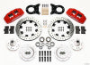 Wilwood Dynapro 6 Front Hub Kit 12.19in Drill Red 1970-1973 Mustang Disc & Drum Spindle - Wilwood - part 140-12945-DR - TLNS Motorsports