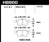 Hawk 16-17 Honda Civic Performance Ceramic Street Rear Brake Pads - Hawk Performance - part HB900Z.572 - TLNS Motorsports