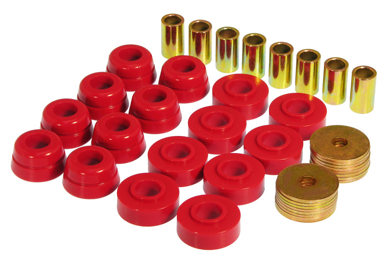 Prothane 73-82 Chevy Corvette Body Mount Kit - Red - part 7-133 - TLNS Motorsports