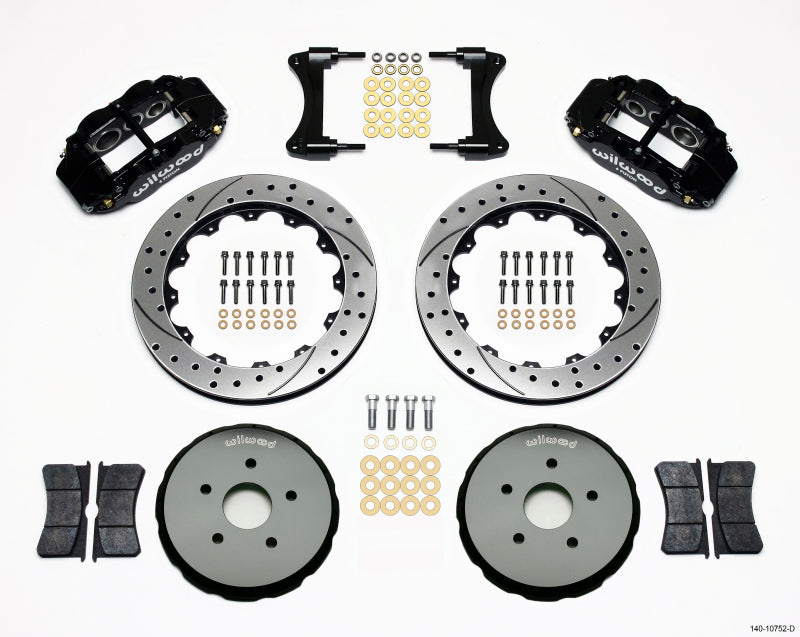 Wilwood Narrow Superlite 6R Front Hat Kit 12.88in Drilled 2008 Toyota Matrix - part 140-10752-D - TLNS Motorsports
