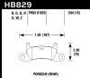 Hawk 12-17 Porsche 911 Performance Ceramic Street Rear Brake Pads - Hawk Performance - part HB829Z.594 - TLNS Motorsports