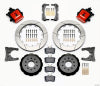 Wilwood Combination Parking Brake Rear Kit 12.88in Red 2005-2014 Mustang - Wilwood - part 140-10159-R - TLNS Motorsports