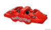 Wilwood Caliper-Aero6-L/H - Red 1.62/1.12/1.12in Pistons 1.25in Disc - Wilwood - part 120-13290-RD - TLNS Motorsports