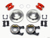 Wilwood D154 P/S Park Brake Kit Red 12 Bolt 2.81in Offset Staggered Shock - Wilwood - part 140-13025-R - TLNS Motorsports