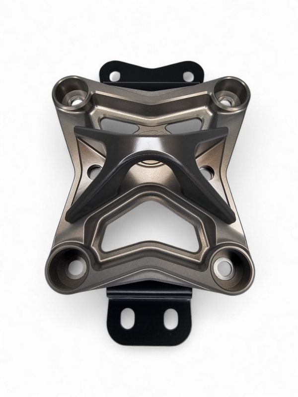 Elektric Offroad 2022+ Can Am X3 Maverick 10 Bolt Radius Rod Plate With Pull Hook (Gun Metal) - Elektric Off Road - part RRP210015 - TLNS Motorsports