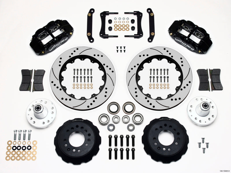 Wilwood Narrow Superlite 6R Front Hub Kit 14.00in Drilled 79-81 Camaro - part 140-10493-D - TLNS Motorsports