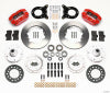 Wilwood Dynapro Dust-Boot Front Kit 11.00in Red 1965-1969 Mustang Disc & Drum Spindle - Wilwood - part 140-13343-R - TLNS Motorsports