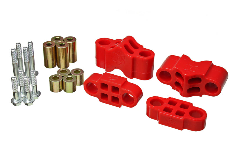 Energy Suspension Sway Bar Spacer Set - Red - Energy Suspension - part 2.9109R - TLNS Motorsports