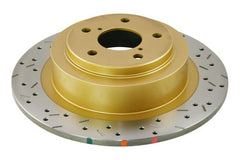 DBA 01-04 Outback 2.5L/3.0 H6 Rear Drilled & Slotted 4000 Series Rotor - part DBA4657XS - TLNS Motorsports