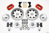 Wilwood Forged Dynalite Front Kit 12.19in Drilled-Red WWE ProSpindle - Wilwood - part 140-9918-DR - TLNS Motorsports