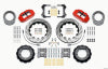 Wilwood Narrow Superlite 4R Front Hat Kit 14.00in Drill Red 76-77 Ford Bronco Dana 44 w/Lines - Wilwood - part 140-13330-DR - TLNS Motorsports