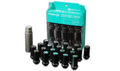 Project Mu Hyper Lug Nut M12 x 1.50 - Black - part PHPNP150B - TLNS Motorsports