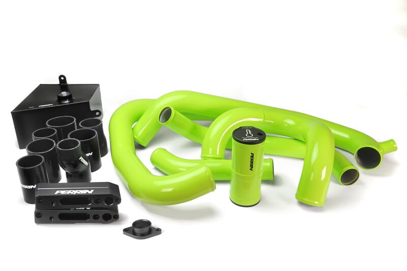 PERRIN 15-21 Subaru WRX Front Mount Intercooler Boost Tube Kit - Neon Yellow - Perrin Performance - part PSP-ITR-437-3NY - TLNS Motorsports