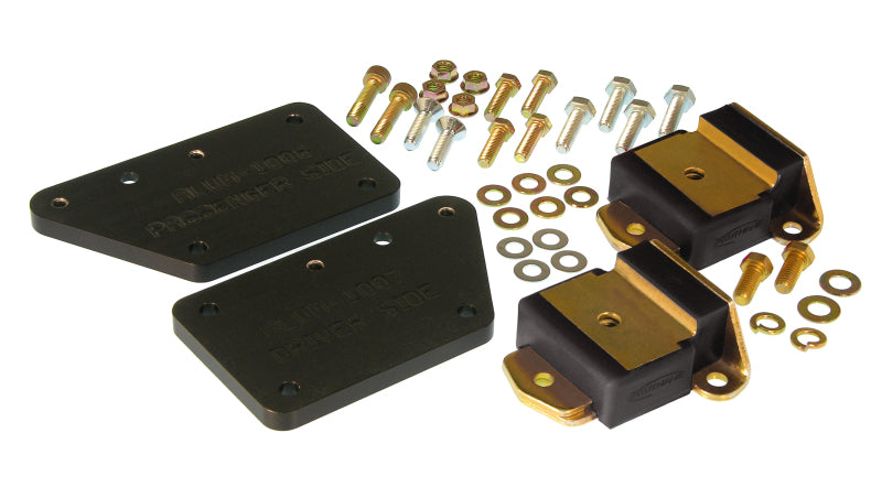 Prothane 63-72 GM Truck LS1 Adapter Plate Kit - Black - part 7-524-BL - TLNS Motorsports