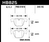Hawk 13-15 BMW 335i/335i xDrive / 14-16 BMW 435i/435i xDrive HPS 5.0 Rear Brake Pads - Hawk Performance - part HB825B.649 - TLNS Motorsports