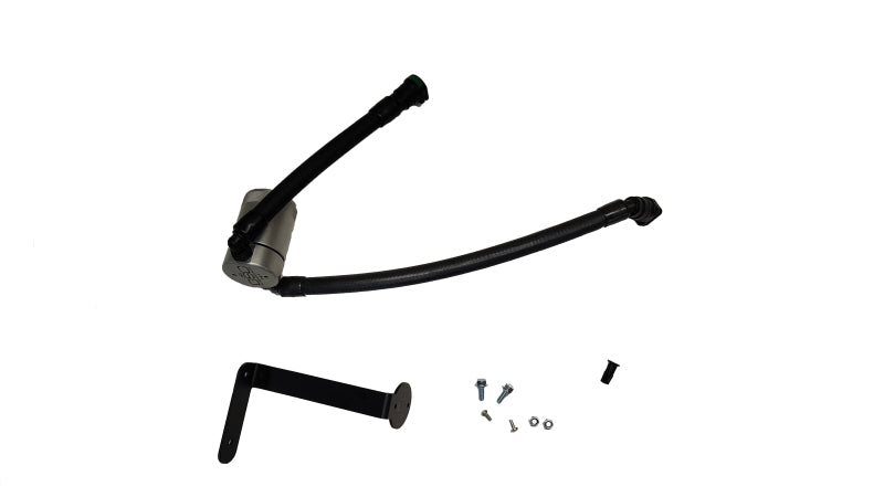 J&L 15-17 Ford F-150 5.0L Oil Separator 3.0 PCV Side - Clear Anodized - J&L - part 3132P-C - TLNS Motorsports