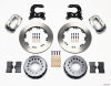 Wilwood Forged Dynalite P/S Rear Kit Polished Small Ford 2.66in Offset - Wilwood - part 140-2113-P - TLNS Motorsports