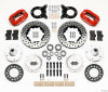 Wilwood Dynapro Dust-Boot Front Kit 11.00in Drilled Red 1965-1969 Mustang Disc & Drum Spindle - Wilwood - part 140-13343-DR - TLNS Motorsports