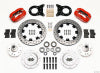 Wilwood Forged Dynalite Front Kit 12.19in Drill Red 1970-1973 Mustang Disc & Drum Spindle - Wilwood - part 140-11074-DR - TLNS Motorsports