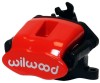 Wilwood Caliper-Combination Parking Brake-Pos 13-L/H-Red 41mm piston .81in Disc - Wilwood - part 120-10112-13-RD - TLNS Motorsports