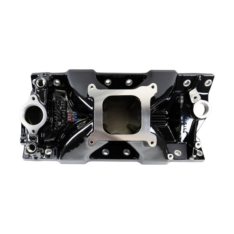 Edelbrock Chevy SB Victor Jr. 23 Degree Black Plasma Intake Manifold - Edelbrock - part 2975-BP - TLNS Motorsports