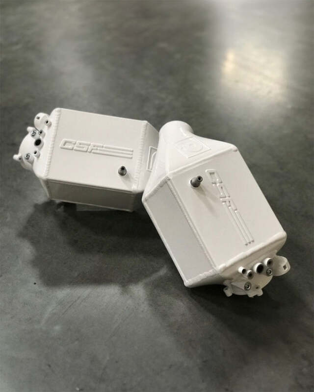 CSF 12-16 BMW M5 (F10) / 12-18 BMW M6 (F06/F12/F13) Twin Charge-Air-Cooler Set - Alpine White - CSF - part 8109AW - TLNS Motorsports