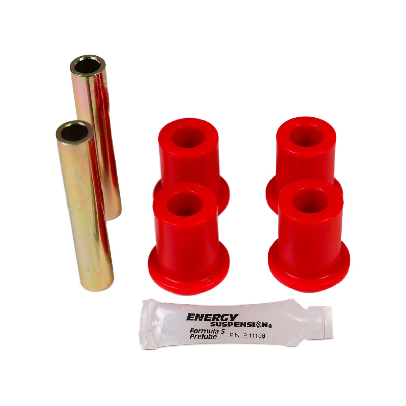 Energy Suspension Universal Bushing 1.25 Id Eye/3.50Lg. 7/16 Bolt Fabr Flange Style - Red - Energy Suspension - part 9.2109R - TLNS Motorsports