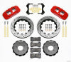 Wilwood AERO6 Front Hat Kit 14.00 Drilled Red 99-06 BMW E46 - Wilwood - part 140-11974-DR - TLNS Motorsports