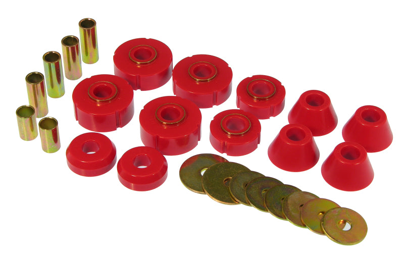 Prothane 67-72 Chevy C10 Body Mount Kit - Red - Prothane
