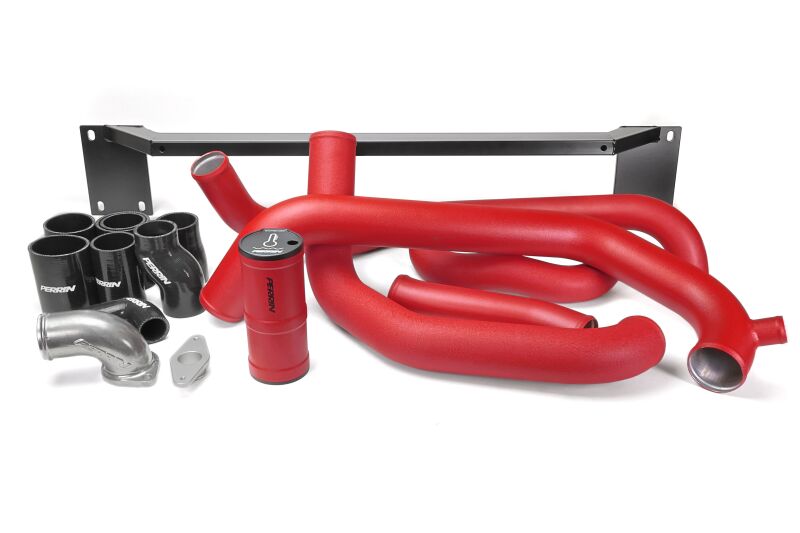 PERRIN 08-14 Subaru WRX Front Mount Intercooler Boost Tube Kit - Red - Perrin Performance - part PSP-ITR-436-3RD - TLNS Motorsports