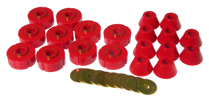Prothane 78-80 Chevy K10 Blazer Body Mount Kit - Red - Prothane